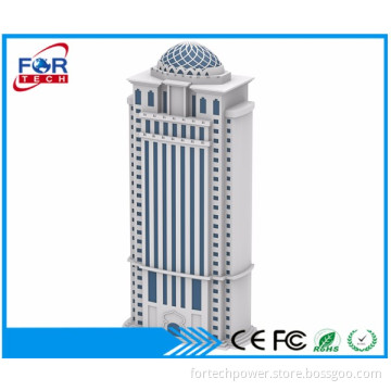 3D Building Design Speaker; High Quality Stereo Audio Portable Speaker with powerbanks